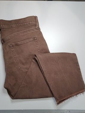 GAP Cheeky Straight High Rise Jeans in Brown